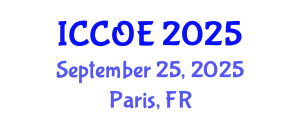 International Conference on Coastal and Ocean Engineering (ICCOE) September 25, 2025 - Paris, France