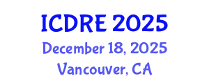 International Conference on Desalination and Renewable Energy (ICDRE) December 18, 2025 - Vancouver, Canada
