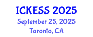 International Conference on Kinesiology, Exercise and Sport Sciences (ICKESS) September 25, 2025 - Toronto, Canada