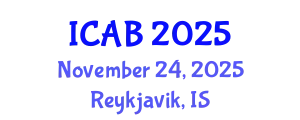 International Conference on Agriculture and Biotechnology (ICAB) November 24, 2025 - Reykjavik, Iceland