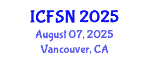International Conference on Food Science and Nutrition (ICFSN) August 07, 2025 - Vancouver, Canada