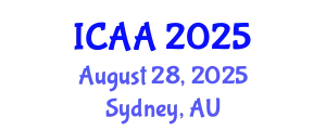 International Conference on Aeronautics and Aeroengineering (ICAA) August 28, 2025 - Sydney, Australia