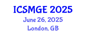 International Conference on Soil Mechanics and Geotechnical Engineering (ICSMGE) June 26, 2025 - London, United Kingdom