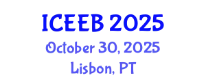 International Conference on Ecology and Environmental Biology (ICEEB) October 30, 2025 - Lisbon, Portugal