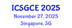 International Conference on Smart Grid and Clean Energy (ICSGCE) November 27, 2025 - Singapore, Singapore