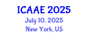 International Conference on Aerospace and Aviation Engineering (ICAAE) July 10, 2025 - New York, United States