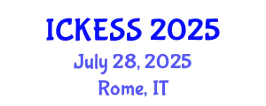 International Conference on Kinesiology, Exercise and Sport Sciences (ICKESS) July 28, 2025 - Rome, Italy