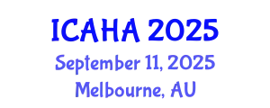 International Conference on Audiology and Hearing Aids (ICAHA) September 11, 2025 - Melbourne, Australia