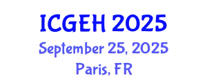 International Conference on Geoarchaeology and Environmental History (ICGEH) September 25, 2025 - Paris, France