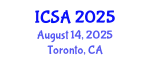 International Conference on Surgery and Anesthesia (ICSA) August 14, 2025 - Toronto, Canada