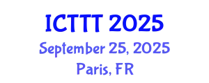 International Conference on Telecare, Telehealth and Telemedicine (ICTTT) September 25, 2025 - Paris, France
