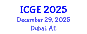 International Conference on Geomatics Engineering (ICGE) December 29, 2025 - Dubai, United Arab Emirates