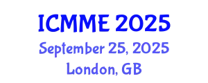 International Conference on Mechanical and Materials Engineering (ICMME) September 25, 2025 - London, United Kingdom