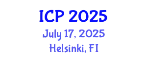 International Conference on Physics (ICP) July 17, 2025 - Helsinki, Finland