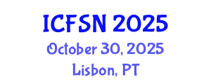 International Conference on Food Security and Nutrition (ICFSN) October 30, 2025 - Lisbon, Portugal