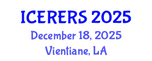 International Conference on Earth Resources and Environmental Remote Sensing (ICERERS) December 18, 2025 - Vientiane, Laos