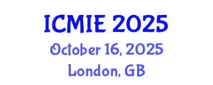 International Conference on Mechatronics, Manufacturing and Industrial Engineering (ICMIE) October 16, 2025 - London, United Kingdom