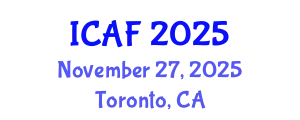 International Conference on Accounting and Finance (ICAF) November 27, 2025 - Toronto, Canada