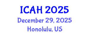 International Conference on Aerodynamics and Hydrodynamics (ICAH) December 29, 2025 - Honolulu, United States