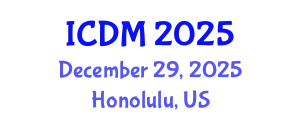International Conference on Diabetes and Metabolism (ICDM) December 29, 2025 - Honolulu, United States