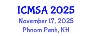 International Conference on Marine Science and Aquaculture (ICMSA) November 17, 2025 - Phnom Penh, Cambodia