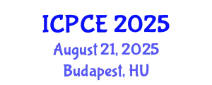 International Conference on Pharmacy and Chemical Engineering (ICPCE) August 21, 2025 - Budapest, Hungary