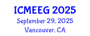 International Conference on Molecular Ecology and Evolutionary Genetics (ICMEEG) September 29, 2025 - Vancouver, Canada