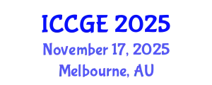 International Conference on Civil and Geological Engineering (ICCGE) November 17, 2025 - Melbourne, Australia