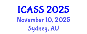 International Conference on Anthropological and Sociological Sciences (ICASS) November 10, 2025 - Sydney, Australia