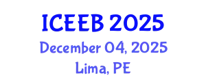 International Conference on Ecology and Environmental Biology (ICEEB) December 04, 2025 - Lima, Peru
