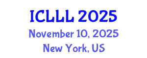 International Conference on Languages, Literature and Linguistics (ICLLL) November 10, 2025 - New York, United States
