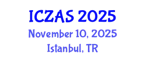 International Conference on Zoology and Animal Science (ICZAS) November 10, 2025 - Istanbul, Turkey