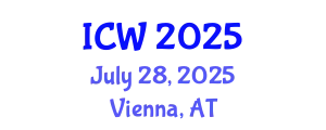 International Conference on Water (ICW) July 28, 2025 - Vienna, Austria
