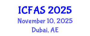 International Conference on Fisheries and Aquatic Sciences (ICFAS) November 10, 2025 - Dubai, United Arab Emirates
