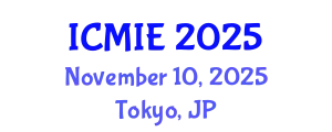 International Conference on Mechatronics, Manufacturing and Industrial Engineering (ICMIE) November 10, 2025 - Tokyo, Japan