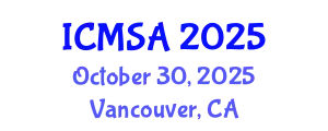 International Conference on Marine Science and Aquaculture (ICMSA) October 30, 2025 - Vancouver, Canada