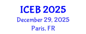 International Conference on Ecosystems and Biodiversity (ICEB) December 29, 2025 - Paris, France