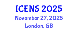 International Conference on Engineering and Natural Sciences (ICENS) November 27, 2025 - London, United Kingdom