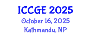 International Conference on Civil and Geological Engineering (ICCGE) October 16, 2025 - Kathmandu, Nepal