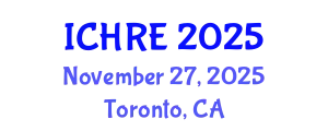 International Conference on Human Reproduction and Embryology (ICHRE) November 27, 2025 - Toronto, Canada