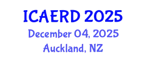 International Conference on Agricultural Economics and Rural Development (ICAERD) December 04, 2025 - Auckland, New Zealand