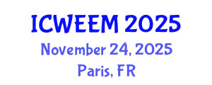 International Conference on Water, Energy and Environmental Management (ICWEEM) November 24, 2025 - Paris, France
