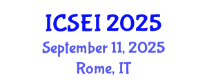 International Conference on Social Entrepreneurship and Innovation (ICSEI) September 11, 2025 - Rome, Italy