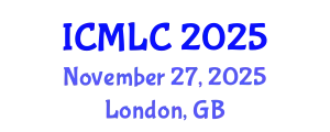 International Conference on Machine Learning and Cybernetics (ICMLC) November 27, 2025 - London, United Kingdom