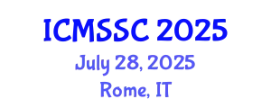 International Conference on Mathematics, Statistics and Scientific Computing (ICMSSC) July 28, 2025 - Rome, Italy