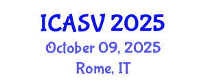 International Conference on Animal Sciences and Veterinary (ICASV) October 09, 2025 - Rome, Italy