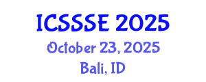 International Conference on Sport Science and Sports Engineering (ICSSSE) October 23, 2025 - Bali, Indonesia