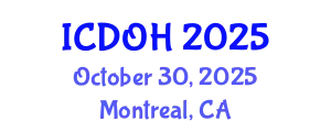 International Conference on Dentistry and Oral Health (ICDOH) October 30, 2025 - Montreal, Canada