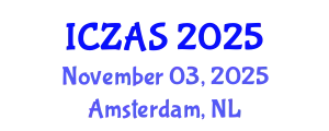 International Conference on Zoology and Animal Science (ICZAS) November 03, 2025 - Amsterdam, Netherlands