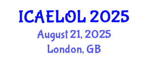 International Conference on Adult Education, Lifelong and Optimal Learning (ICAELOL) August 21, 2025 - London, United Kingdom